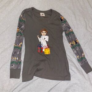 Hanna Andersson Women's Star Wars Holiday Pajama Top - Gray